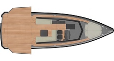 Аренда luxury tender Wally 43 Azure на Миконосе